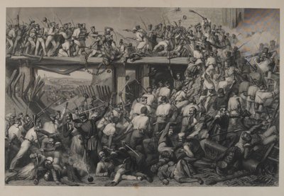 Storming of Delhi, engraved by T.H. Sherratt, published by the London Printing and Publishing Company by Matthew Somerville Morgan